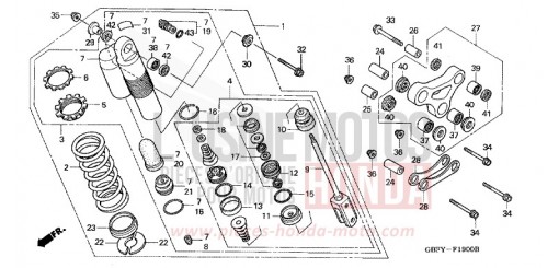 REAR CUSHION CR80R2 de 2002